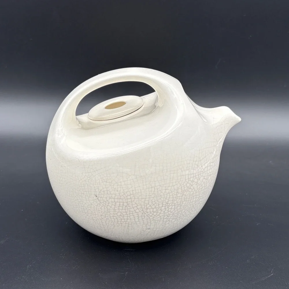 Vintage Robert Steven Witkoff White Porcelain Teapot With Lid MCM Display Piece